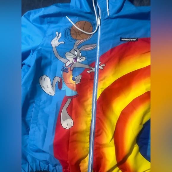 Members Only | Space Jam A New Legacy Tune Squad Team Windbreaker Loony Tunes XL - Picture 3 of 16